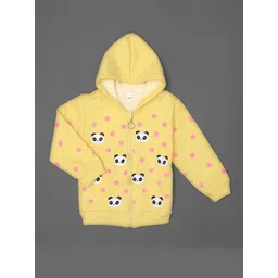 Bold N Elegant Girls Panda Printed Hooded Sweatshirt-picture-17