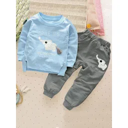 Bold N Elegant Kids Printed Pure Cotton T-shirt with Joggers-picture-36