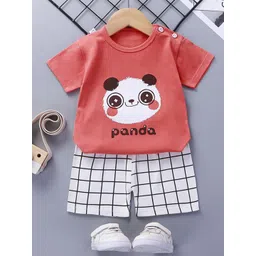 Bold N Elegant Kids Printed Round Neck Pure Cotton T-shirt With Shorts-picture-16