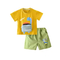 Bold N Elegant Kids Printed Round Neck T-shirt With Shorts-picture-38