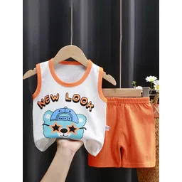 Bold N Elegant Unisex Kids Printed Top with Shorts-picture-46