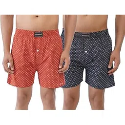 boldecy Men's Cotton Regular Fit Printed Comfortable Breathable Super Soft Boxer Shorts-picture-27