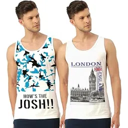 boldecy Men's Regular Fit Trendy Printed Sleevless Vest with Elegant Design | Super Soft Comfortable Light Weight Casual Innerwear Sando/Baniyan-picture-50