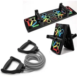 boldfire double toning tube and Push Up Board Home Gym kit for Exercise Fitness Accessory Kit Kit-picture-11