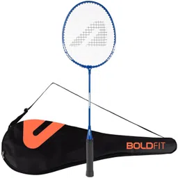 boldfit Badminton Racquet with Cover Bag Badminton Racket Shuttle Racket Shuttle Bat Blue Strung Badminton Racquet-picture-12