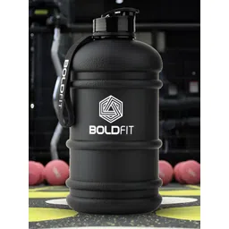 BOLDFIT Black & White Single Plastic Printed Water Bottle 2.2L-picture-33