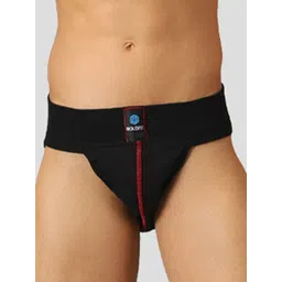 BOLDFIT Men Mid- Rise Gym Supporter Basic Briefs GYMSUPPORTERBLACKRED-S-picture-23