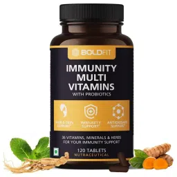 Boldfit Multivitamin For Men & Women With Probiotics Vitamin C, E, Zinc - Multvitamin Tablets For Immunity, Biotin, Healthy Hair, Skin & Nails-picture-12