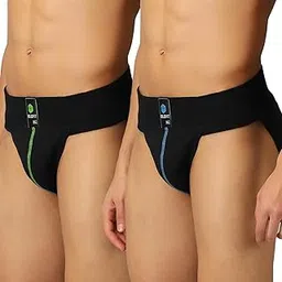 Boldfit Supporter for Men's Gym Workout - Stretchable Cotton Underwear for Running, Quick Dry, Moisture Wicking - Black Combo-picture-38