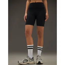 BOLDFIT Women Skinny Fit High-Rise Yoga Sports Shorts-picture-25