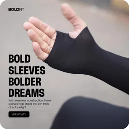 boldfit clothing Nylon Arm Sleeve For Men & Women image 2
