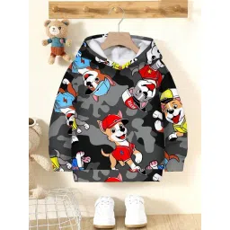 Bolly Lounge Boys Grey Cotton Regular Fit Printed Sweatshirt-picture-33