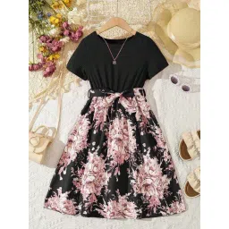 Bolly Lounge Girls Pink Floral Party Dress-picture-37