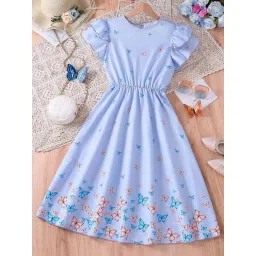 Bolly Lounge Girls Purple Floral Party Dress-picture-35