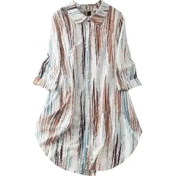 bollyclues Women's Multicolor Tie Dye Print Cotton Midi Dresses |Long Dress for Women| One Piece Western Dress for Women-picture-48