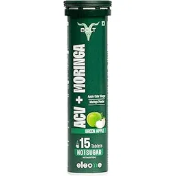 Bolt Nutrition ACV Moringa Effervescent |Weight Loss, Metabolism & Energy Support | Control Cravings | Cinnamon, Vitamin B6, B12, Pomegranate | No Sugar | Green Apple Flavor | 15 Tablets (Pack of 1)-picture-22