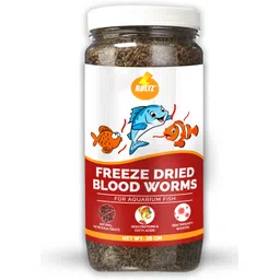 boltz Freeze Dried Blood Worms Fish Food 25 Grams 0.025 kg Dry Adult Fish Food-picture-26