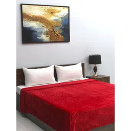 BOMBAY DYEING Fidilis White & Beige Floral AC Room 290 GSM Double Bed Blanket-picture-31