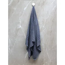 BOMBAY DYEING Flora Grey Pure Cotton 400 GSM Bath Towel-picture-31