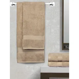 BOMBAY DYEING Super Ultrx Zero Tuest Beige Set Of 4 Cotton 650GSM Soft & Durable Towel Set-picture-20