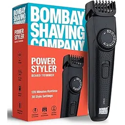 Bombay Shaving Company Beard Trimmer For Men, 2X Fast Charging, USB Type C, 2 Yr Warranty, 120Min runtime, Hair Trimmer, Shaving Machine, Cordless Beard, 38 length Settings(Black)-picture-50