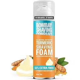 Bombay Shaving Company Turmeric Shaving Foam,266 ml (33% Extra) with Turmeric & Sandalwood-image-0