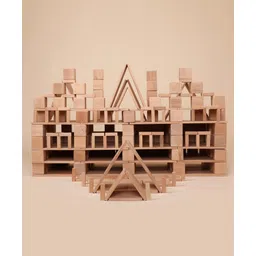 Bombay Toy Company Wooden Blocks Toy - Challenger Pack (350 Elements) image 1