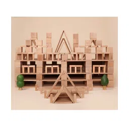 Bombay Toy Company Wooden Blocks Toy - Challenger Pack (350 Elements) image 2