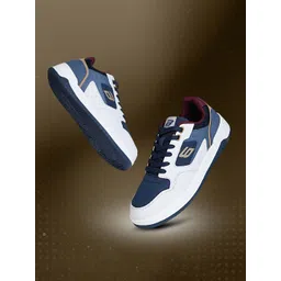 Bond Street Hustle Men's Blue & Brown Casual Sneakers-picture-25