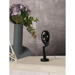 Bonhomie Black Face Shaped Ceramic Showpiece-picture-33