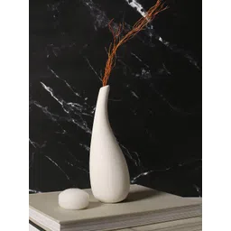 Bonhomie White Abstract Shape Ceramic Vases-picture-23