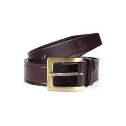 Bonjour Brown Leather Casual Belt For Men image 1