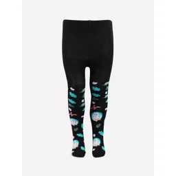 Bonjour Girls Black & Blue Doraemon Printed Tights-picture-15