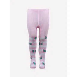 Bonjour Kids Girls Pink Knitted Cotton Tights-picture-47