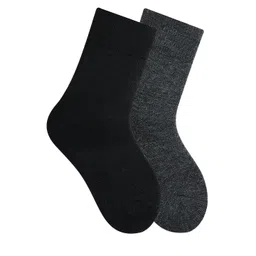 Bonjour Kids Pack Of 2 Assorted Woolen Calf-Length Socks-picture-46