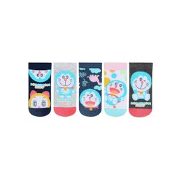 Bonjour Kids Pack of 5 Assorted Ankle Length Socks-picture-20
