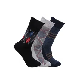 Bonjour Men Pack Of 3 Assorted Calf-Length Socks-picture-33