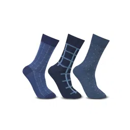 Bonjour Men Pack Of 3 Patterned Calf Length Socks-image-34