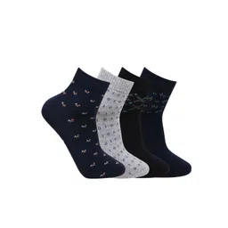 Bonjour Men Pack Of 4 Assorted Above Ankle-Length Socks-picture-34