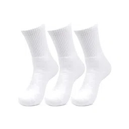Bonjour Men Set of 3 White Calf-Length Socks-image-6