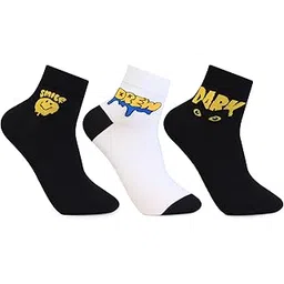 bonjour Men's Bold Anklet || Casual Printed Socks- Pack Of 3-picture-40