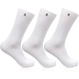 bonjour Men's Cotton White Rib Socks- Pack of 3-picture-46