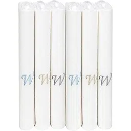 bonjour Men's Premium White Cotton Handkerchief With Alphabetical Initial - Pack Of 6 (W)-picture-18