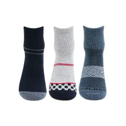 Bonjour Multicolor Cotton Striped Socks - Pack of 3-picture-35