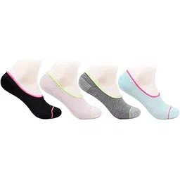bonjour Womens Cotton Multicolor Pack of 4 Pair Loafer Socks-picture-11