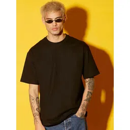 Bonkers Corner Black Heavyweight Oversized Pure Cotton T-shirt-image-31