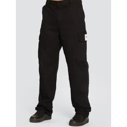 Bonkers Corner Men Black Mid-Rise Cotton Trousers-picture-13