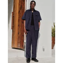 Bonkers Corner Men Corduroy Pleated Trousers-picture-33