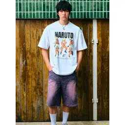 Bonkers Corner Men Dynamic Ninja Printed Cotton Oversized T-shirt-picture-37