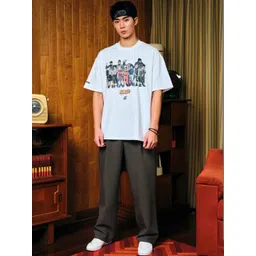 Bonkers Corner Men Printed Applique T-shirt-image-45